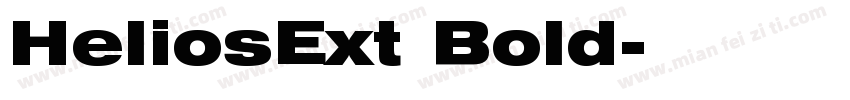 HeliosExt Bold字体转换